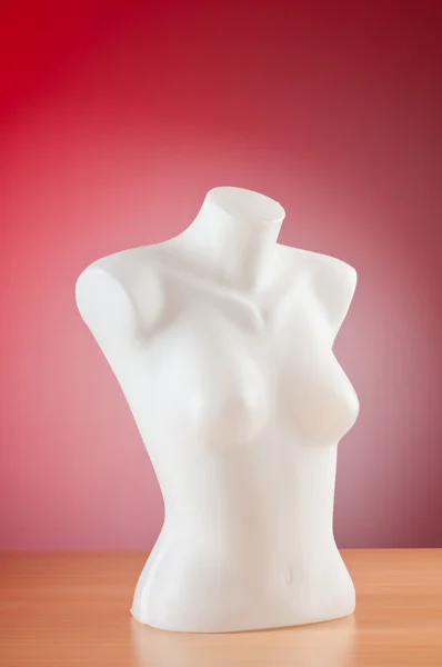 Kleding mannequins tegen achtergrond met kleurovergang — Stockfoto