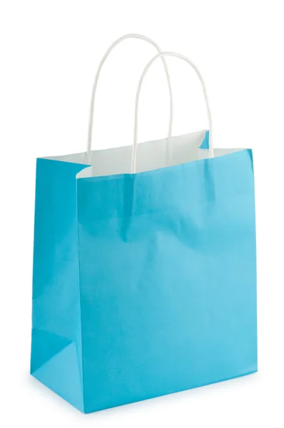 Kleurrijke papier boodschappentassen geïsoleerd op wit — Stockfoto