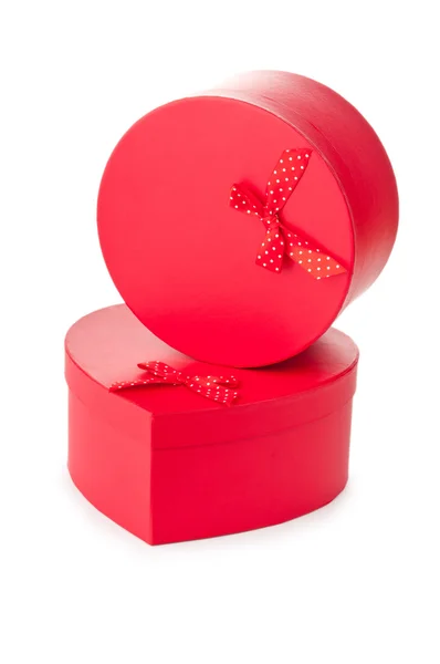 Giftboxes isolated on the white — Stock Photo, Image