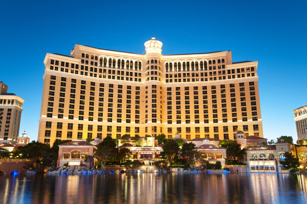 Las Vegas - 11 Sep 2010 - Bellagio Hotel Casino during sunset