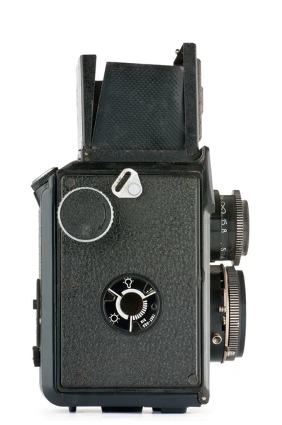 Vintage film kamera üzerinde beyaz izole — Stok fotoğraf