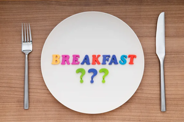 stock image Plate with letters on the white background