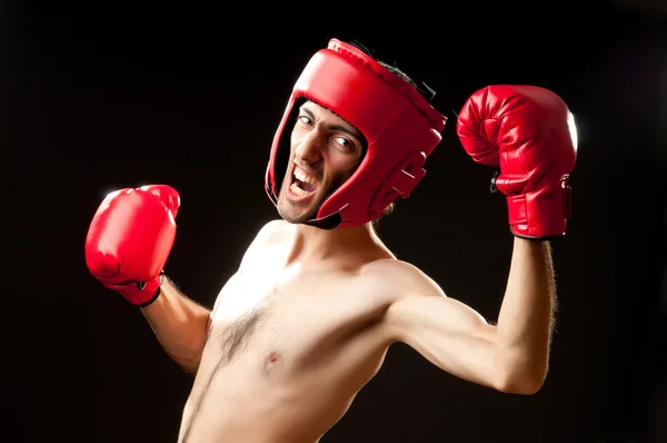 Rolig boxare isolerad på vitt — Stockfoto