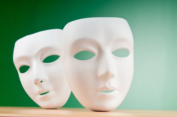 Masks with theatre concept — Stock Photo, Image