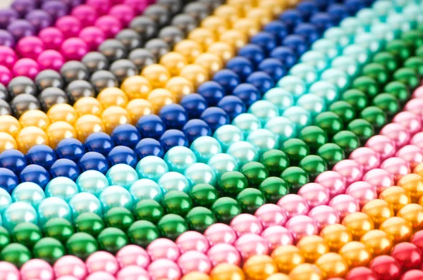 Abstraktní barevné náhrdelníky pearl — Stock fotografie