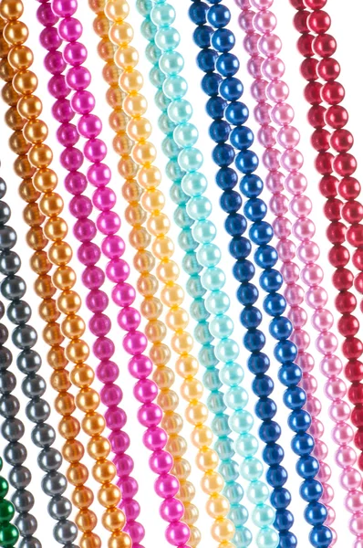 Resumen con coloridos collares de perlas — Foto de Stock