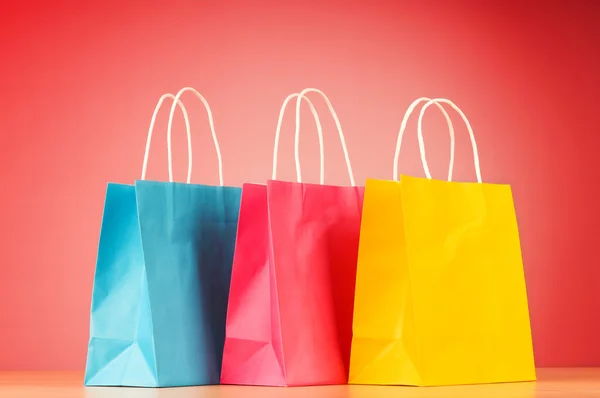 Concepto de compras con bolsas — Foto de Stock