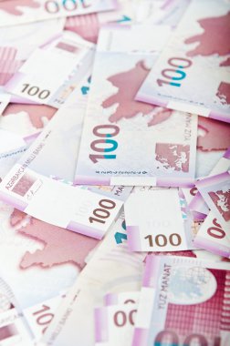 Azeri manatdan ile dolu arka plan