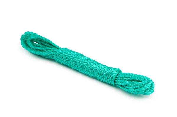Барвиста мотузка ізольована на білому тлі — стокове фото