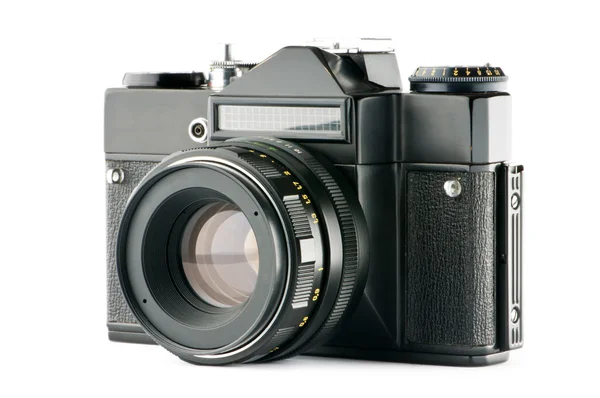 Ročníku filmové kamery izolované na bílém — Stock fotografie