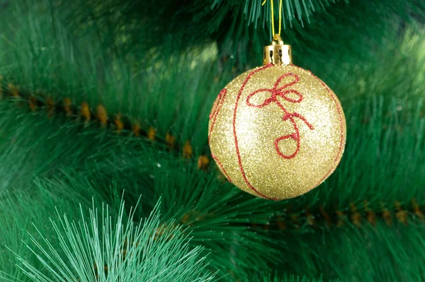 Christmas decoration on the tree - holiday concept — Stock Photo, Image
