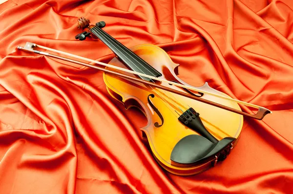 Hudební koncept s housle — Stock fotografie