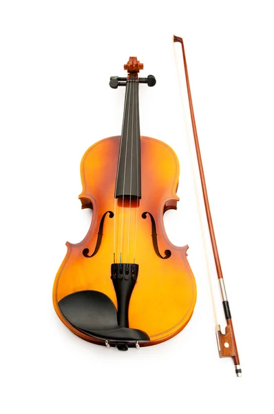 Violin isolerat på vita — Stockfoto