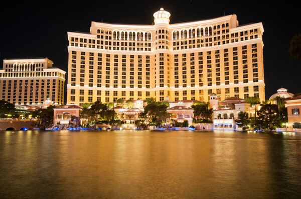 Las Vegas - 11 Sep 2010 - Bellagio Hotel Casino during sunset