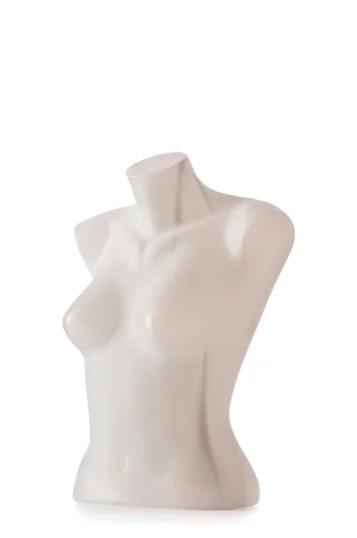 Manequins de roupa isolados em branco — Fotografia de Stock