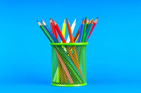 Back to school concept with colourful pencils — Stock Photo, Image