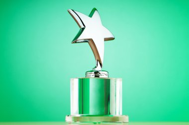 Star award against gradient background clipart