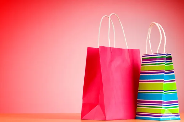 Concetto di shopping con borse — Foto Stock