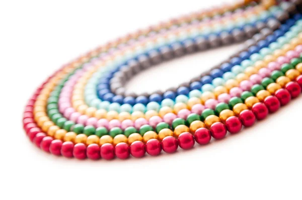 抽象与色彩缤纷的珍珠项链 — 图库照片
