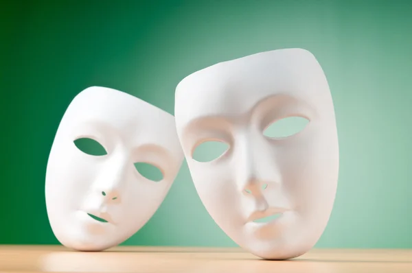 Masks with theatre concept Stock Image
