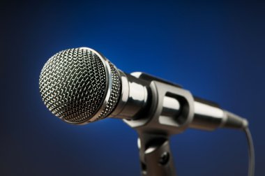 Audio microphone against the background clipart