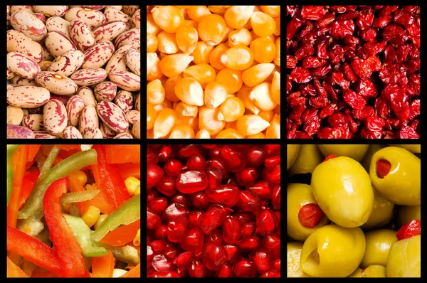 许多水果和蔬菜的结合体 — 图库照片