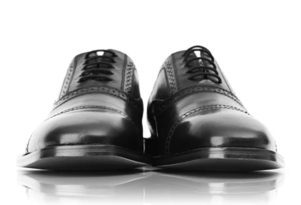Concepto de moda con zapatos masculinos en blanco —  Fotos de Stock