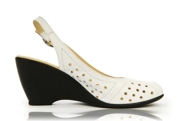 Elegant shoes on the white — Stock Photo, Image