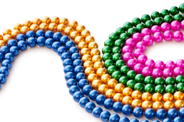 Анотація з різнокольоровими перловими намистами — стокове фото