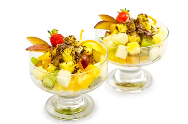 Fruchtdessert auf dem Teller — Stockfoto