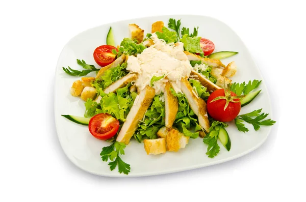 Salad lezat di piring — Stok Foto