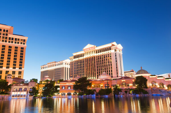 Las Vegas - 11 Sep 2010 - Bellagio Hotel Casino during sunset