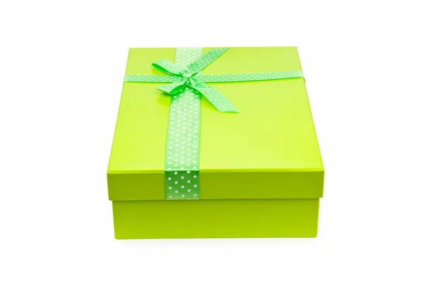 선물 상자는 흰색 절연 — 스톡 사진