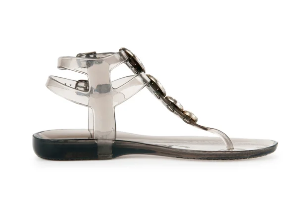 Elegant flat shoes isolated on white — Stock Photo, Image