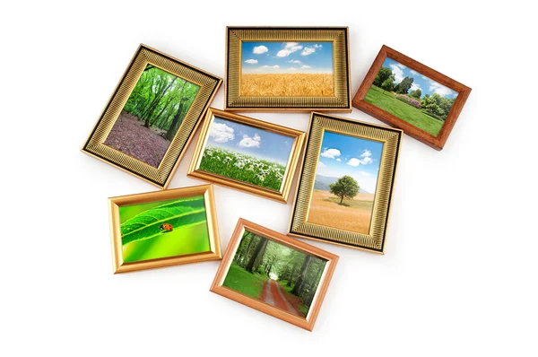 Fotografie přírody v rámečcích obrázků — Stock fotografie