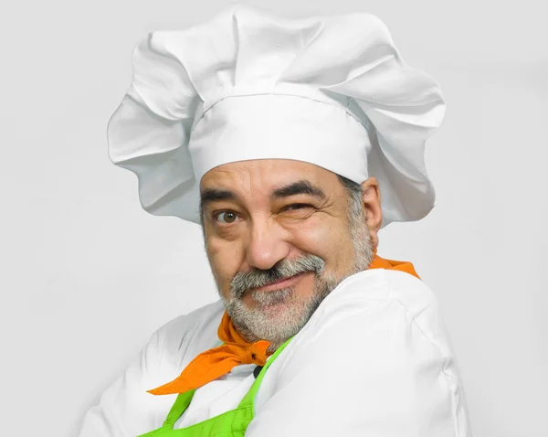 Vonzó chef portréja — Stock Fotó