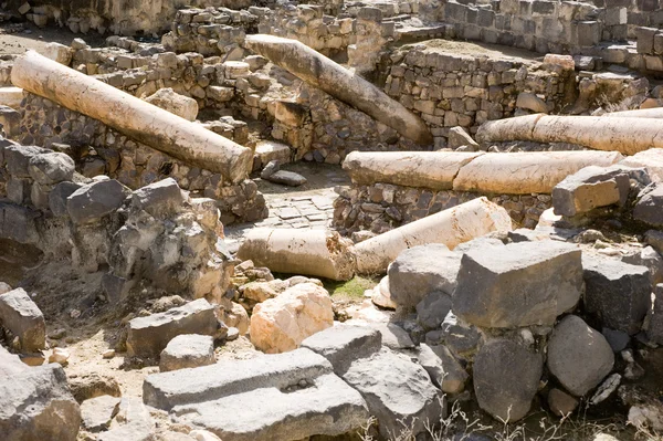 Ruins of Roman-Byzantine Scythopolis in Beit Shean — Stock Photo, Image