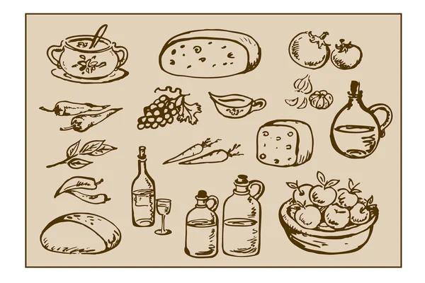Продукты питания — стоковый вектор