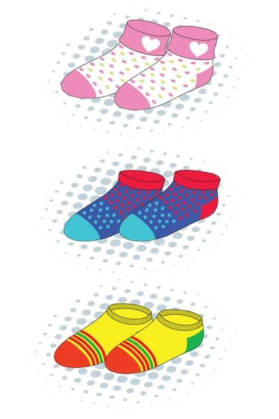 Kız çorap koleksiyonu — Stok Vektör