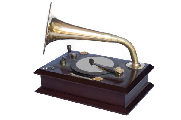 Vintage gramophonel-kist — Stockfoto