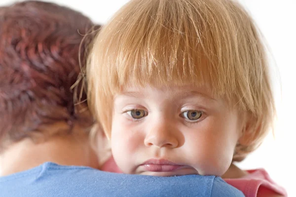 stock image Look. Little beautiful girl