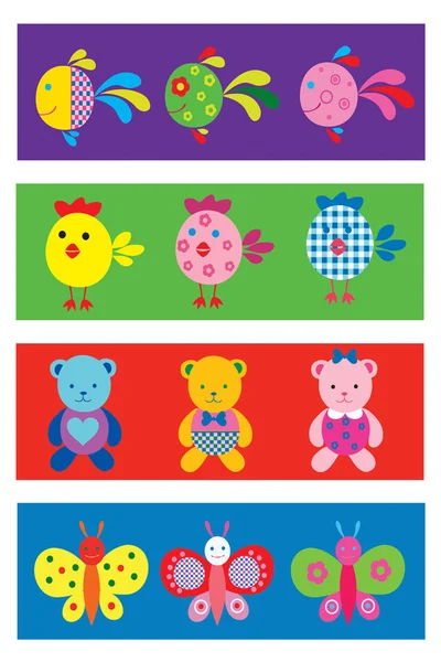 stock vector Decorative animal for children print