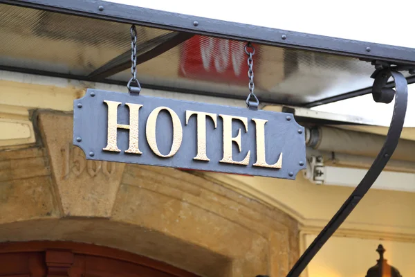 Szyld "hotel" — Zdjęcie stockowe