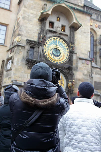 Touristen in Prag — Stockfoto