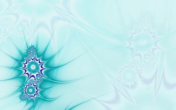 Blauer Hintergrund mit Meeresblumen — Stockfoto