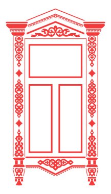 Traditional Russian window_2 clipart