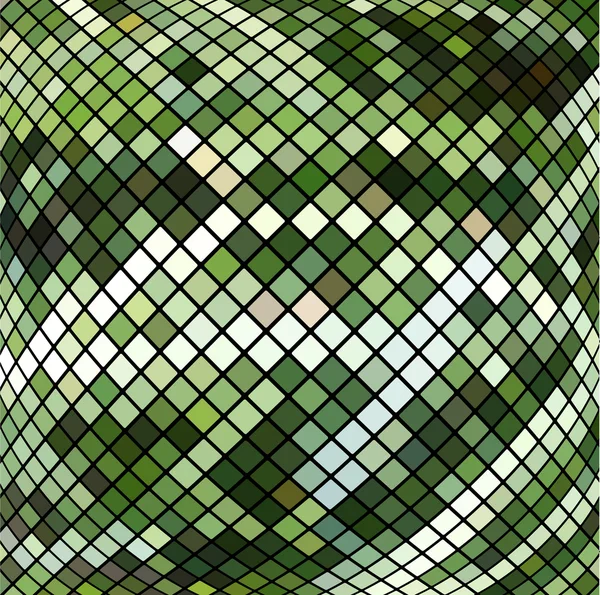 Grünes Mosaik — Stockvektor