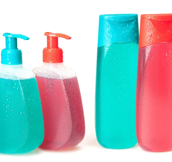 Folyékony szappan, gél, sampon — Stock Fotó