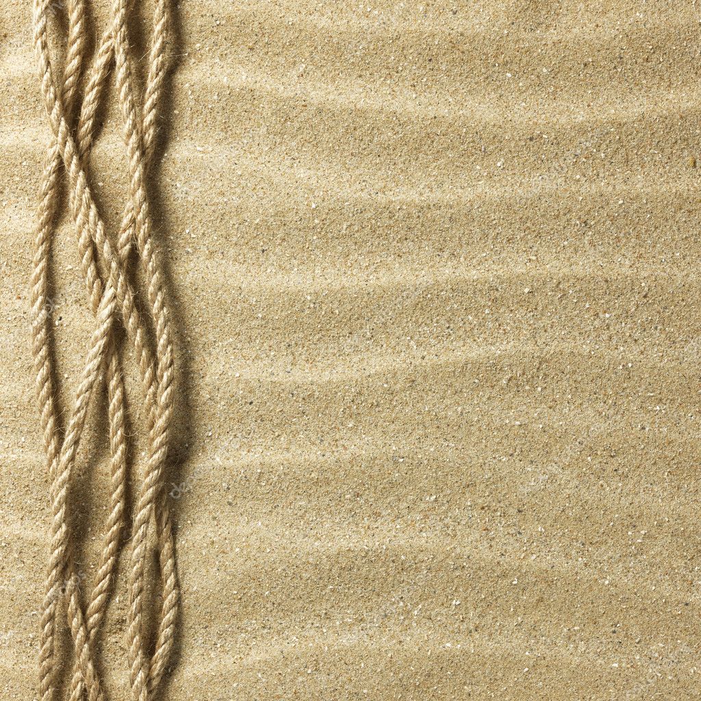 Rope on sand — Stock Photo © Irochka 5442241
