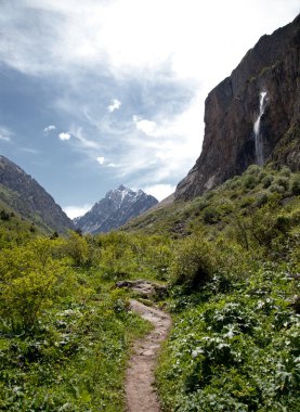 şelale gorge belagorka. Kırgızistan.